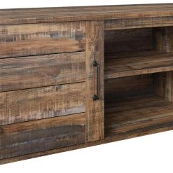 Mescal 65.35 in. Weathered Oak TV Stand for TV's up to 70 in. by Ameriwood Home -Deals HOMESTYLES Store weathered oak ameriwood home tv stands hd28383 fa 1000