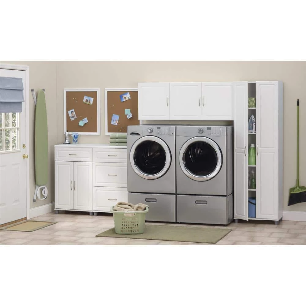 Trailwinds 54 in. White Storage Cabinet by Ameriwood Home 3 Trailwinds 54 in. White Storage Cabinet by Ameriwood Home - Image 3