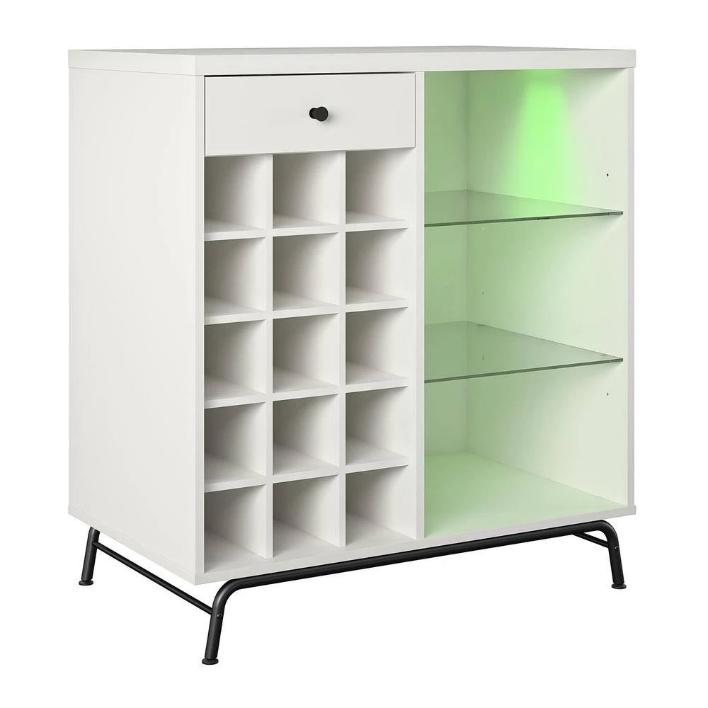Kuna White Bar Cabinet by Ameriwood Home 9 Kuna White Bar Cabinet by Ameriwood Home - Image 9