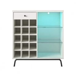 Kuna White Bar Cabinet by Ameriwood Home