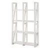 Carlyle 36.22 in Bookcase/Room Divider in White by Ameriwood Home