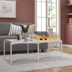 Merchiston Coffee Table with Removable Tray Top, White by Ameriwood Home -Deals HOMESTYLES Store white ameriwood home coffee tables hd01614 31 1000