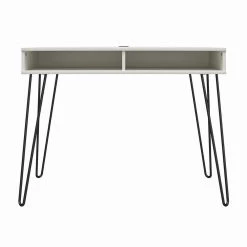 Joshua 40.5 in. Rectangular White Computer Desk with Storage by Ameriwood Home