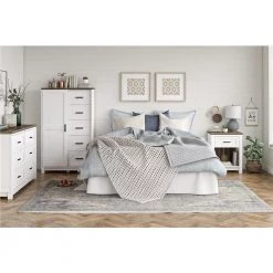 Fall River 6-Drawer White Dresser 32 in. H x 54 in. W x 15.75 in. D by Ameriwood Home 11 Fall River 6-Drawer White Dresser 32 in. H x 54 in. W x 15.75 in. D by Ameriwood Home -Deals HOMESTYLES Store white ameriwood home dressers hd73995 1f 1000