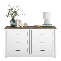 Fall River 6-Drawer White Dresser 32 in. H x 54 in. W x 15.75 in. D by Ameriwood Home 10 Fall River 6-Drawer White Dresser 32 in. H x 54 in. W x 15.75 in. D by Ameriwood Home -Deals HOMESTYLES Store white ameriwood home dressers hd73995 c3 1000