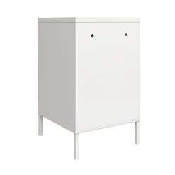 Bonanza 14.96 in. White Rectangular Metal Locker End Table by Ameriwood Home -Deals HOMESTYLES Store white ameriwood home end side tables de73944 66 1000