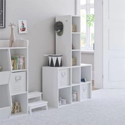 Lauren Kids White 9 Cube Storage by Ameriwood Home -Deals HOMESTYLES Store white ameriwood home kids storage cubes hd45939 31 1000