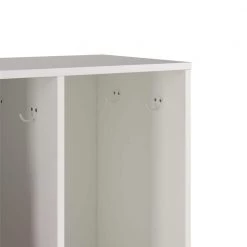 Lauren Kids White 4 Cube Storage with Open Coat Locker by Ameriwood Home -Deals HOMESTYLES Store white ameriwood home kids storage cubes hd97801 1f 1000
