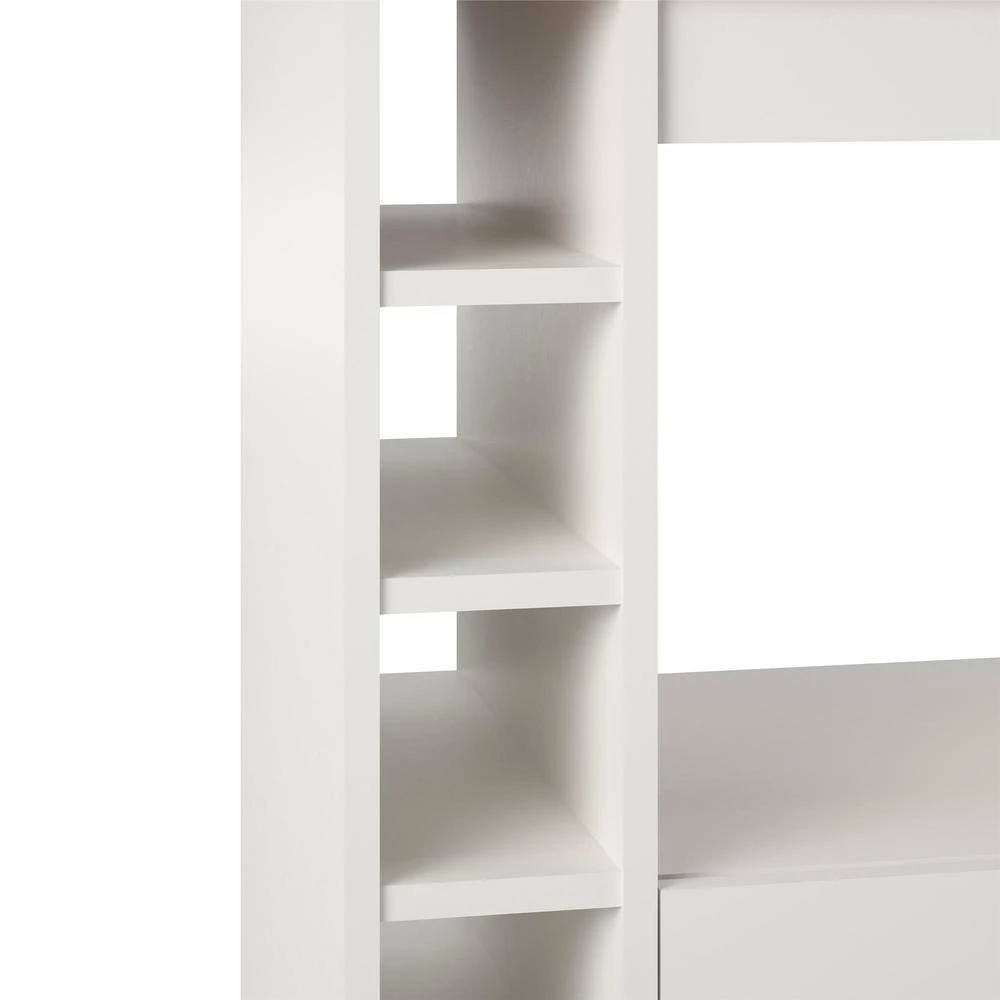 Harding White Kitchen Cart by Ameriwood Home 7 Harding White Kitchen Cart by Ameriwood Home - Image 7