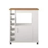 Harding White Kitchen Cart by Ameriwood Home