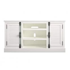 Heathrow 59 in. White TV Stand for TVs up to 65 in. by Ameriwood Home