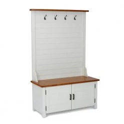 Portsmouth White and Oak Hall Tree by HOMESTYLES