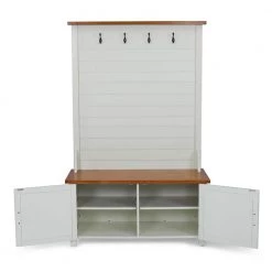 Portsmouth White and Oak Hall Tree by HOMESTYLES -Deals HOMESTYLES Store white and brown homestyles hall trees 5186 49 fa 1000