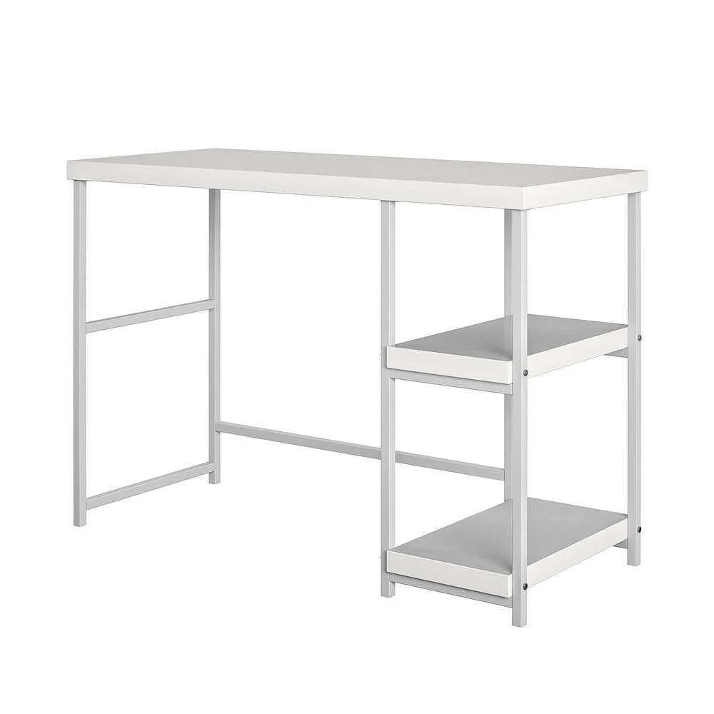 Vivian White Kids Desk with Reversible Shelves by Ameriwood Home 2 Vivian White Kids Desk with Reversible Shelves by Ameriwood Home - Image 2