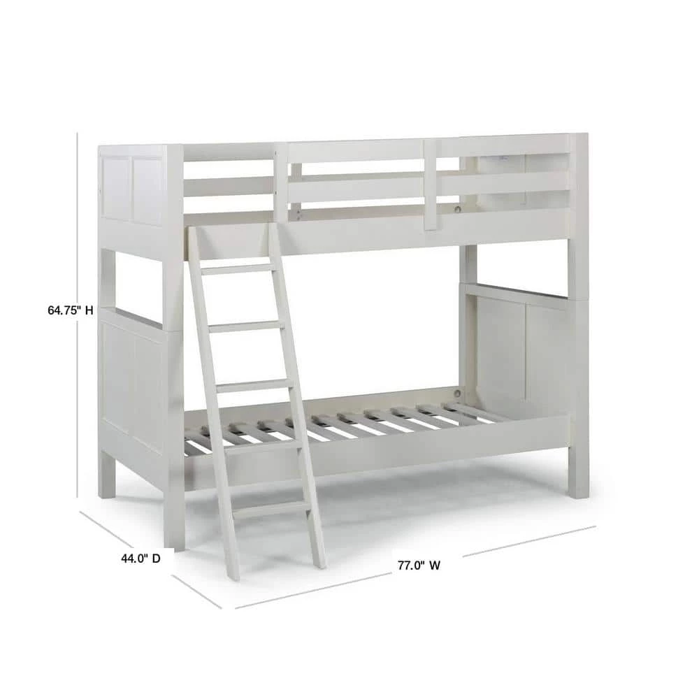 Naples Off White Twin Over Twin Bunk Bed by HOMESTYLES 3 Naples Off White Twin Over Twin Bunk Bed by HOMESTYLES - Image 3