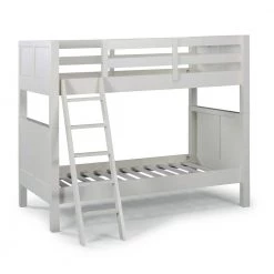 Naples Off White Twin Over Twin Bunk Bed by HOMESTYLES