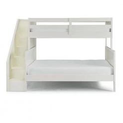 Naples Off White Twin Over Full Bunk Bed with Steps by HOMESTYLES -Deals HOMESTYLES Store white homestyles bunk beds 5530 56 44 1000