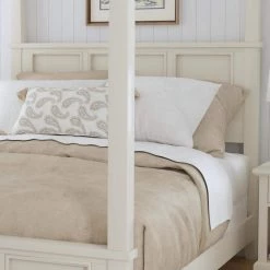 Naples White Queen Canopy Bed by HOMESTYLES -Deals HOMESTYLES Store white homestyles canopy beds 5530 510 44 1000
