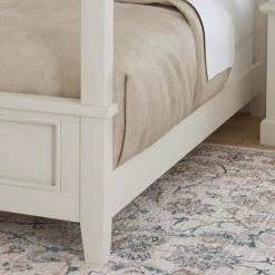 Naples White Queen Canopy Bed by HOMESTYLES -Deals HOMESTYLES Store white homestyles canopy beds 5530 510 4f 1000