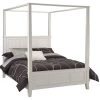 Naples White Queen Canopy Bed by HOMESTYLES