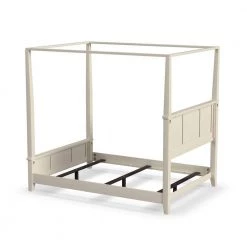 Naples White Queen Canopy Bed by HOMESTYLES -Deals HOMESTYLES Store white homestyles canopy beds 5530 510 66 1000