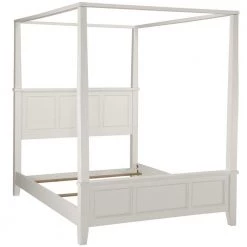 Naples White Queen Canopy Bed by HOMESTYLES -Deals HOMESTYLES Store white homestyles canopy beds 5530 510 76 1000