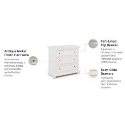 Dover 3-Drawer White Chest of Drawers by HOMESTYLES -Deals HOMESTYLES Store white homestyles chest of drawers 5427 41 4f 1000