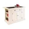 Nantucket White Kitchen Island With Granite Top by HOMESTYLES