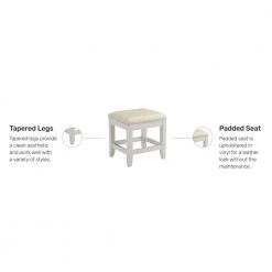 Naples White Vanity Bench by HOMESTYLES 6 Naples White Vanity Bench by HOMESTYLES -Deals HOMESTYLES Store white homestyles makeup vanities 5530 28 c3 1000