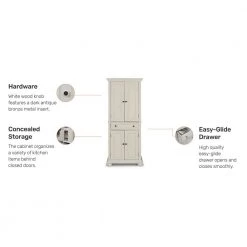 Dover White Kitchen Pantry by HOMESTYLES 16 Dover White Kitchen Pantry by HOMESTYLES -Deals HOMESTYLES Store white homestyles pantry cabinets 5427 69 a0 1000