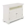 Dover 44 in. White Wood TV Stand Fits TVs Up to 50 in. with Storage Doors by HOMESTYLES