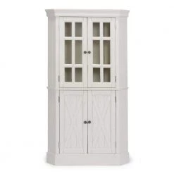 Seaside Lodge White Corner Pantry by HOMESTYLES