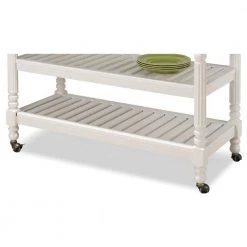 Savannah White Kitchen Cart with Stainless Top by HOMESTYLES -Deals HOMESTYLES Store white with stainless top homestyles kitchen carts 5219 95 1f 1000