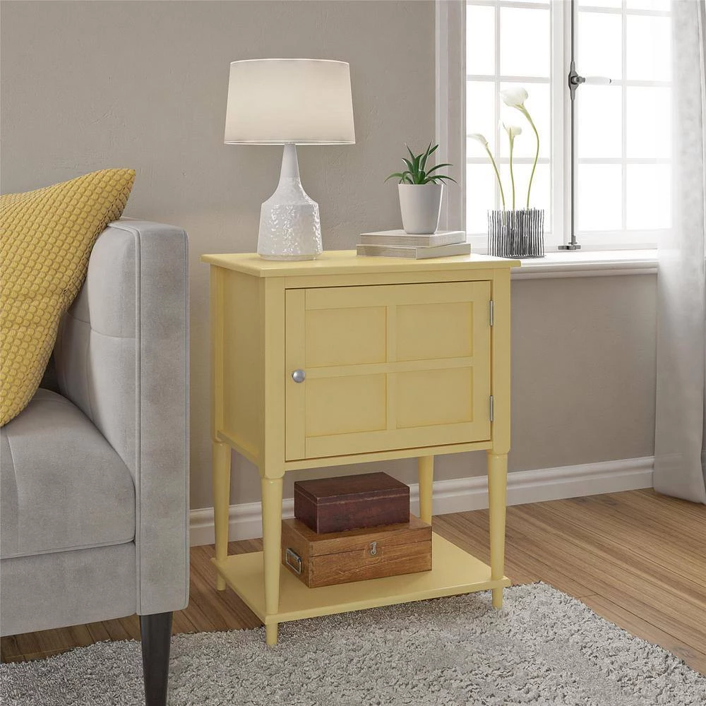 Gwyneth 28.3 in. Yellow Accent Table by Ameriwood Home 6 Gwyneth 28.3 in. Yellow Accent Table by Ameriwood Home - Image 6