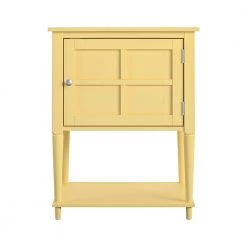Gwyneth 28.3 in. Yellow Accent Table by Ameriwood Home